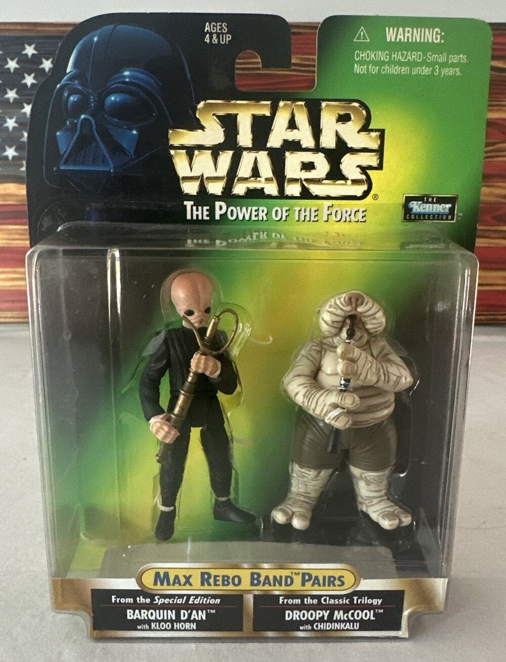 Star Wars Power of the Force POTF Barquin D'an and Droopy Action Figure